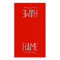 Asciugamano natalizio in microfibra rosso con stampa HOME sweet home e frange - 45*66cm / Home Sweet Home Rosso (CSJ1-12)