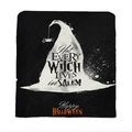 Halloween pillow cover with black witch hat silhouette and Not Every Witch Lives in Salem text - Ytm2-12 / 49*58cm