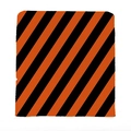 Halloween chair cover variant featuring orange and black diagonal striped linen fabric - Orange Black Diagonal Stripes Style (YTM2-17)