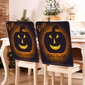 Halloween pumpkin dining chair cover set of 2 in black and orange for festive home decor - Scary Halloween Party Style (YT56-13) / 1 Piece/Pack (49x58cm)