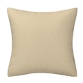 Minimalist square navy blue geometric cushion cover in beige linen fabric texture - Light Coffee Linen Style (TQR81-9)