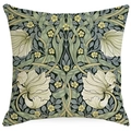 Housse de coussin florale vintage avec motifs victoriens pour décor de canapé - Style Grand Motif Floral Vintage (DYM02-4)