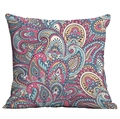 Housse de coussin bohème à motif paisley pour décoration de canapé de salon - Paisley Harmonieux (CDR49-37)
