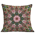 Detailed view of bohemian mandala pattern with colorful geometric and floral print on pillow - Mandala Style 20 (CDR50-20) / 45x45cm