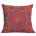 Colorful mandala patterns on square bohemian ethnic style throw pillow cover - Mandala Style 13 (CDR50-13) / 45x45cm