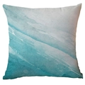 Fodera per cuscino astratta acquerello blu e bianco oceano per divano del soggiorno - Motivo Astratto (CDR280-12) / 45*45cm Poliestere Lato Singolo Senza Inserto