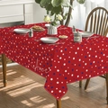 Rote Unabhängigkeitstag-Tischdecke mit Sternen für festliche Esstischdekoration zu Hause - Roter Fünfzackiger Stern (ZB690-7) / 40*60cm (Gebürsteter Stoff)