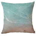 Fodera per cuscino quadrata con stampa astratta oceano acquerello e onde blu - Motivo Astratto (CDR280-16) / 45*45cm Poliestere Lato Singolo Senza Inserto