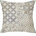 Fodera per cuscino retrò in lino con motivi geometrici e floreali per divano e auto - Motivo Geometrico Patchwork Vintage (DYM321-3)