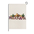Bandiera da giardino messicana in lino con scritta MEXICANA per decorazioni da esterno - Combo Lettere MEXICANA (HYQ83-38)