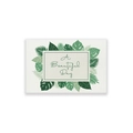 Bohemian floral table runner with tropical Monstera leaves and A Beautiful Day print - 30*45cm Placemat / Tropical Leaves Beautiful Day (ZQ106-49)
