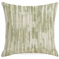 Square sage green and cream abstract art throw pillow cover in Nordic minimalist style - 45x45cm / Sage Green Abstract Brushstrokes Pattern (DYM342-6)