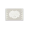 Minimalist summer bohemian floral table runner with 'a wonderful day' text and lace detail - 30*45cm Placemat / Wonderful Day Text (ZQ106-22)