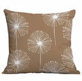 Brown and white dandelion print square decorative pillowcase for modern sofa - Brown Dandelion Pattern (CDR333-5) / 45x45cm Single Side Print