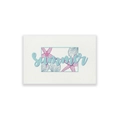 Bohemian floral table runner with 3D Summer text and pastel starfish shell motifs - 30*45cm Placemat / Ocean Elements Summer (ZQ106-37)