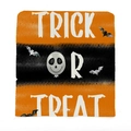 Fodera per cuscino di Halloween a righe arancioni e nere con scritta Trick or Treat - Strisce Trick Or Treat (TYT09-4)