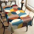 Modern geometric colorful pattern tablecloth for dining tables in summer style - Zb697-18 / 40*60cm Brushed Fabric