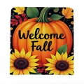 Stuhlbezug mit Kürbis und Sonnenblume für Thanksgiving Dekoration Welcome Fall - Willkommen Herbst Kürbis Sonnenblume (TYT92-9)