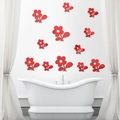 Pack de 12 Pegatinas de Pared Espejo Girasol Rojo en Acrílico para Decorar el Salón - Rojo