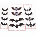 12er Set 3D Halloween Fledermaus Wandaufkleber in verschiedenen Größen für Party Deko - Vampir Fledermaus