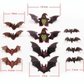 3D Halloween vleermuis en heks muurstickers in diverse maten voor DIY raamdecoratie - Magische Vleermuis Stijl