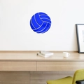 Adesivo da parete a specchio blu a forma di pallavolo per decorazione cameretta - 15CM / Blu