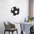 Stickers muraux miroir de football 3D avec hexagones noirs en acrylique pour déco - Football Noir-JM998
