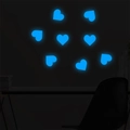 Adesivi murali cuori blu luminosi per decorazione camera da letto al buio - Cuore-YG223 Blu