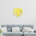 Pegatina de espejo de panda amarillo en acrílico para decoración de cuarto infantil - Dorado (JM555)