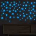 Adesivi murali stellari luminosi blu per decorazione soffitto camera dei bambini - Stelle E Luna - Yg266a Blu