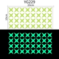 Set di 28 adesivi murali fluorescenti a forma di stella a quattro punte - Stella (YG229)
