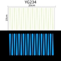 Luminous blue meteor moon wall stickers for kids room 20cm x 10cm fluorescent decals - Short Meteor Strip (Blue YG234)