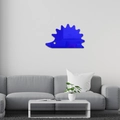 Adesivo murale 3D riccio in acrilico blu per decorazione camera dei bambini - Blu