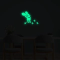 Adesivi murali luminosi con cervo cartone animato che brillano di verde al buio totale - Stile Cervo Cartone Animato Luce Verde (YG303)