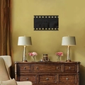 Retro filmrol spiegel muursticker voor vintage woonkamer wanddecoratie kunst - Zwart