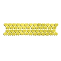 Mirror heart wall stickers in vibrant yellow finish for creative home decoration - Large Heart Style / Gold