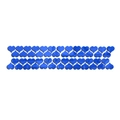 Blue heart-shaped acrylic mirror wall stickers with high-gloss reflective finish - Large Heart Style / Blue
