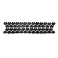 DIY creative heart-shaped mirror wall stickers in dark grey finish for home decor - Large Heart Style / Black