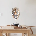 Realistische tijger muursticker decal voor woonkamer en eetkamer wanddecoratie - Vooraanzicht Tijger Stijl (PH-QT1042)
