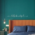 Sticker mural 3D en acrylique argenté Hello Beautiful pour décoration de chambre - Argenté