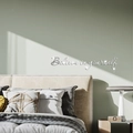 3D Silberne Spiegel Acryl Wandaufkleber mit Believe in Yourself Inspirierendem Zitat - Silber