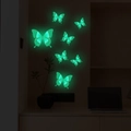 Leuchtende Schmetterling-Wandaufkleber Set mit grünem Glühen für kreative Deko - HP-YG035-Grünes Leuchten