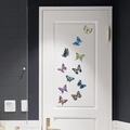 Colorful 3D butterfly wall stickers in mixed vibrant colors for home interior decoration - Simulation Colorful Butterfly (PH-HD003)