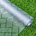 Frosted window film with geometric tile pattern for privacy office glass decoration - 45cm*1m (1 Roll) / Diagonal Plaid