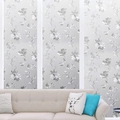 Detailed frosted window film with floral patterns for home office privacy protection - 45cm*1m (1 Roll) / Hibiscus