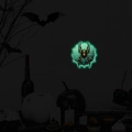 Luminous spider web stickers for Halloween wall decoration with green glow effect - Green