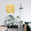Adesivi murali a specchio geometrici dorati in acrilico da 1mm per arredamento nordico casa - Oro