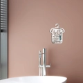 Adhesivo de pared acrílico espejo Hello Sweet Cheeks para decorar el baño - Plateado