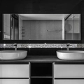 Set di 12 adesivi murali a specchio in acrilico da 1mm con motivo greco chic - Argento