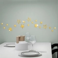 Adesivi murali stelle dorate a specchio in acrilico per decorazione pareti di casa - Oro